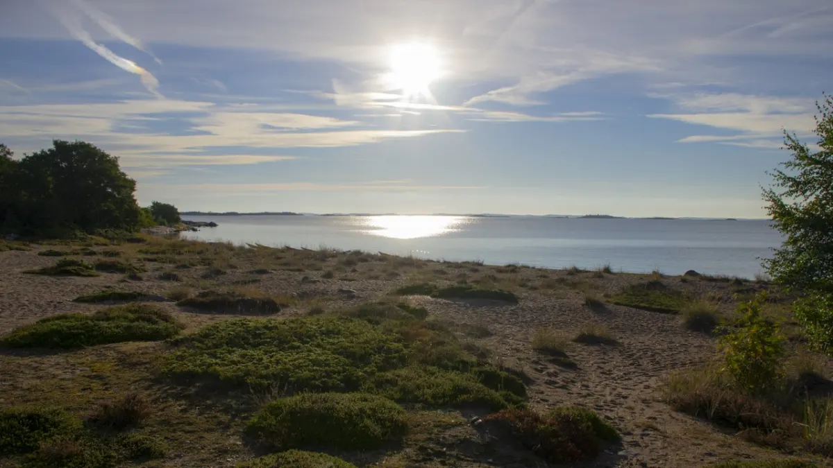 Sea kayakers travelling quietly through Finland's Archipelago Sea